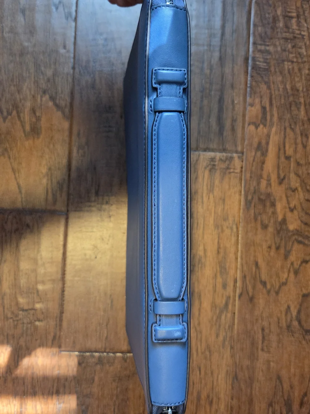 Michael Kors Men's Blue Leather Briefcase Sleeve